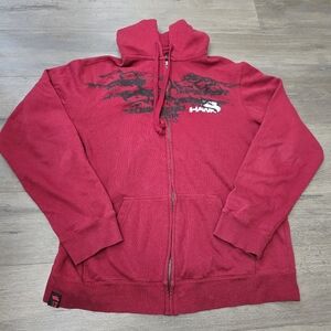 Tony Hawk Hoodie Zipper Sweatshirt Jacket Mens Large Skater Streetwear Y2K